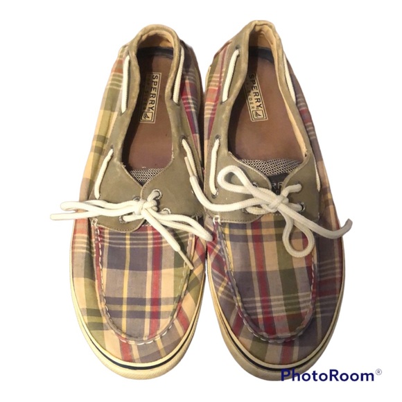 Sperry Other - Men’s Y2k fall Sperry outdoors boat slip on top sider plaid